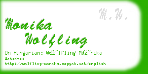 monika wolfling business card